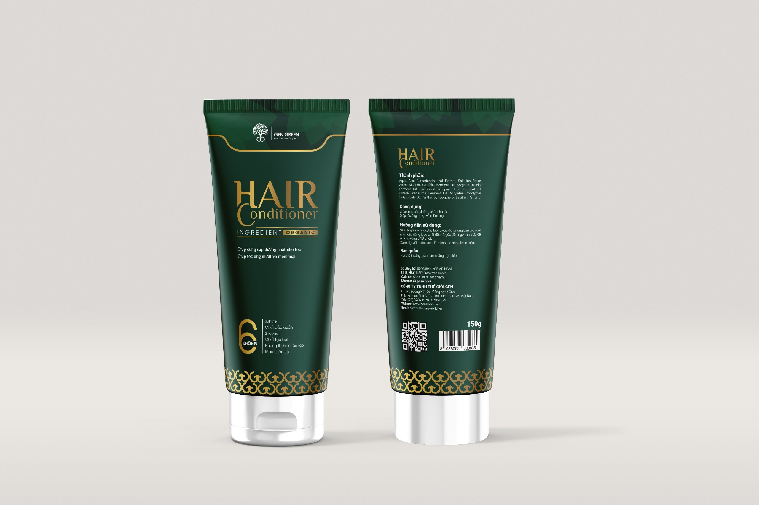 bao bì thương hiệu gen green - mondial agency