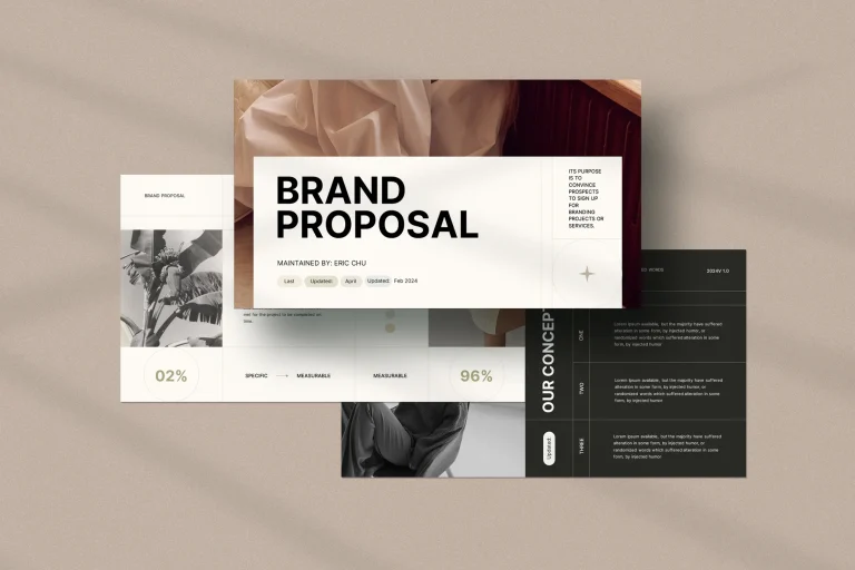 Mẫu powerpoint Brand proposal template 2023