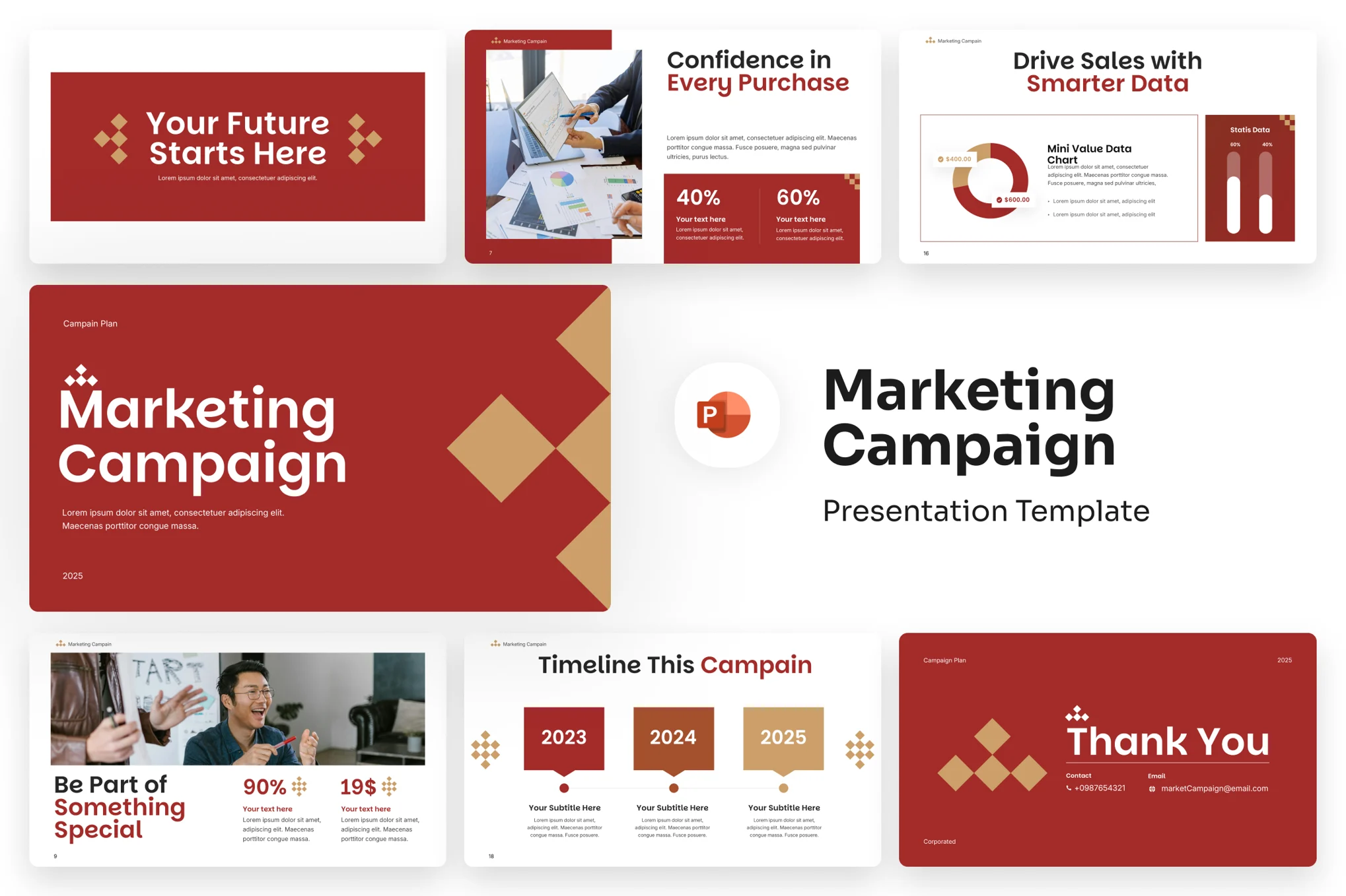 Slide Powerpoint Campaign business marketing 2025